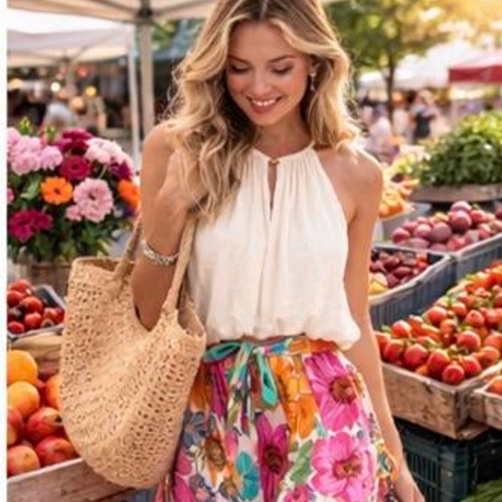 Giada Forte designer Chic White Sleeveless blouse